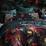 NNEDSZ Secret Garden 250TC 100% Cotton Sateen Quilt Cover Set Queen