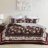 NNEDSZ 250TC Shanghai Nights Black Cotton Sateen Quilt Cover Set King
