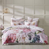 NNEDSZ 250TC Summer Daze Pink Cotton Sateen Quilt Cover Set Super King