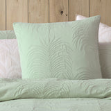 NNEDSZ Platinum Collection Tropicana Sage Cotton Matelasse Quilt Cover Set King