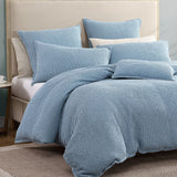 NNEDSZ Private Collection Urban Steel 100% Cotton Waffle Quilt Cover Set Queen