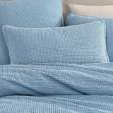 NNEDSZ Private Collection Urban Steel 100% Cotton Waffle Quilt Cover Set Queen