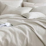 NNEDSZ Private Collection Urban Stone 100% Cotton Waffle Quilt Cover Set King