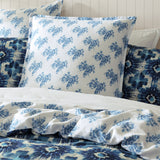 NNEDSZ Logan and Mason 250TC Woolamai Blue Cotton Sateen Quilt Cover Set Super King