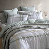 NNEDSZ Yarmouth Sage 250TC 100% Cotton Sateen Quilt Cover Set King