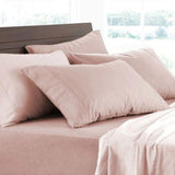 NNEDSZ Soft Brushed Cotton Flannelette Sheet Set Rose 40cm Wall Queen