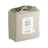 NNEDSZ Blake & Lindsay Linen Vintage Washed Microfibre Sheet Set 40cm Wall Double