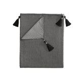 NNEDSZ Davinci Octavia Granite Woven Bed Throw 135 x 220 cm