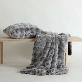 NNEDSZ Platinum Collection Rabbit Fur Super Soft Throw Rug 127 x 152cm