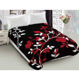 NNEDSZ Lylac Homeware 800GSM Luxury Reversible Mink Blanket Flore Queen
