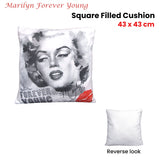 NNEDSZ Marilyn Monroe Forever Young Square Filled Cushion 43 x 43 cm