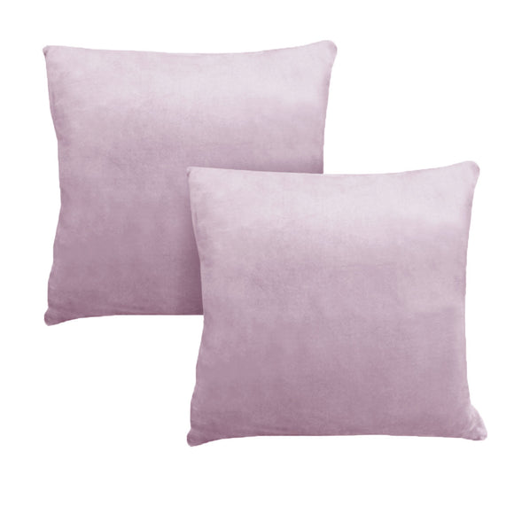 NNEDSZ Alastairs Augusta Blush Pair of Flannel Fleece European Pillowcases