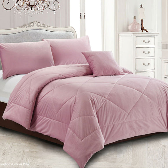 NNEDSZ Georges Fine Linens Carrington Quilt / Comforter Set Pink Queen