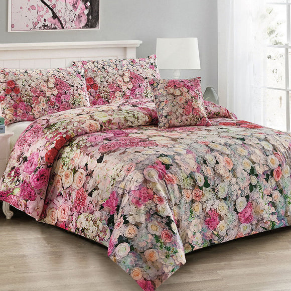 NNEDSZ Georges Fine Linens Evaline Quilt Cover Set King
