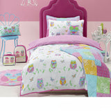 NNEDSZ Jiggle & Giggle Owl Song Quilt Cover Set Single