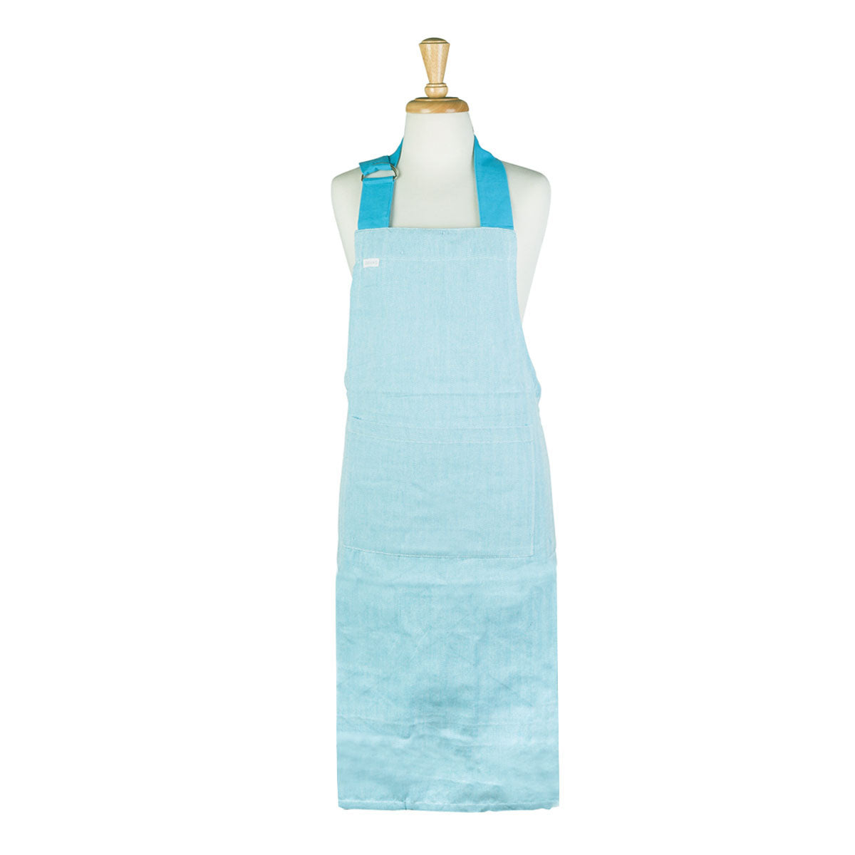 Rans Gingham Apron In Blue - New With Tags, Linen Material