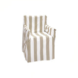 NNEDSZ Rans 100% Cotton Director Chair Cover - Striped Bleach Sand