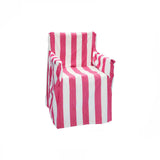 NNEDSZ Rans Alfresco 100% Cotton Director Chair Cover - Striped Hot Pink
