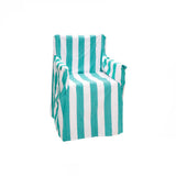 NNEDSZ Rans 100% Cotton Director Chair Cover - Striped Ocean Blue