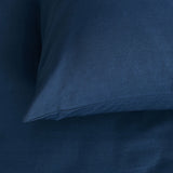 NNEDSZ Minikins Junior Cotton Combo Fitted Sheet Set Storm Navy Single