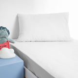 NNEDSZ Minikins Junior Cotton Combo Fitted Sheet Set White Single