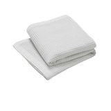 NNEDSZ Living @ Home 350gsm 100% Cotton Breathable Waffle Blanket Single 180 x 230 cm White
