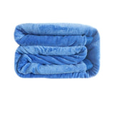 NNEDSZ 550GSM 2-Ply Mink Blanket Queen/King Blue
