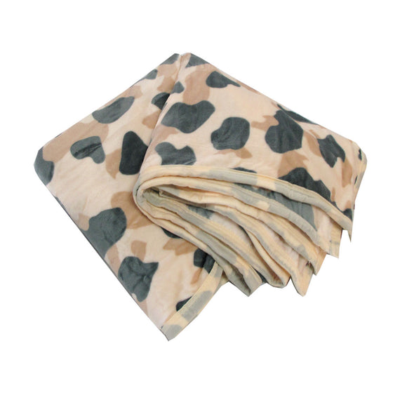 NNEDSZ Animal Skin Pattern Soft Flannel Plush Single Size Blanket / Large Throw Rug 150 x 200cm Jaguar