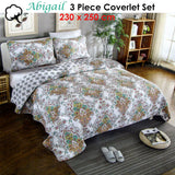 NNEDSZ 100% Cotton Lightly Quilted Coverlet Set Abigail Queen