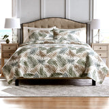 NNEDSZ 100% Cotton Lightly Quilted Coverlet Set Aurora Queen