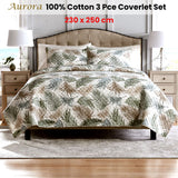 NNEDSZ 100% Cotton Lightly Quilted Coverlet Set Aurora Queen