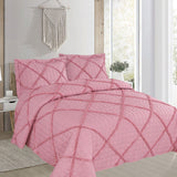NNEDSZ Beverley Pink 3 Pce Lightly Quilted Polyester Cotton Coverlet Set Queen