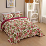 NNEDSZ 100% Cotton Lightly Quilted Coverlet Set Brooke Queen 230 x 250 cm