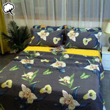 NNEDSZ 100% Cotton Coverlet Set Embroidered Orchid Queen