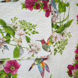 NNEDSZ 100% Cotton Coverlet Set Hummingbird Multi - Queen