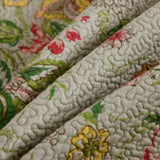 NNEDSZ 100% Cotton Lightly Quilted Coverlet Set Kew Gardens Queen 230 x 250 cm