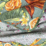 NNEDSZ 100% Cotton Lightly Quilted Coverlet Set Birds of Paradise Queen 230 x 250 cm