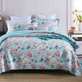 NNEDSZ 100% Cotton Lightly Quilted Coverlet Set Tioman Queen 230 x 250 cm
