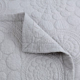 NNEDSZ 100% Cotton Lightly Quilted Coverlet Set Unity Silver Queen