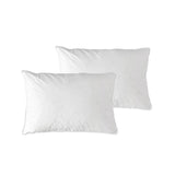 NNEDSZ At Home Homewares Pack of 2 Standard Machine Washable Feather Pillows 45 x 70 +13 cm