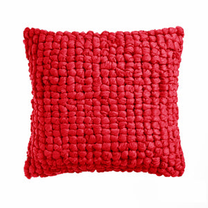 NNEDSZ Shoreham Appliqued Filled Cushion - Red