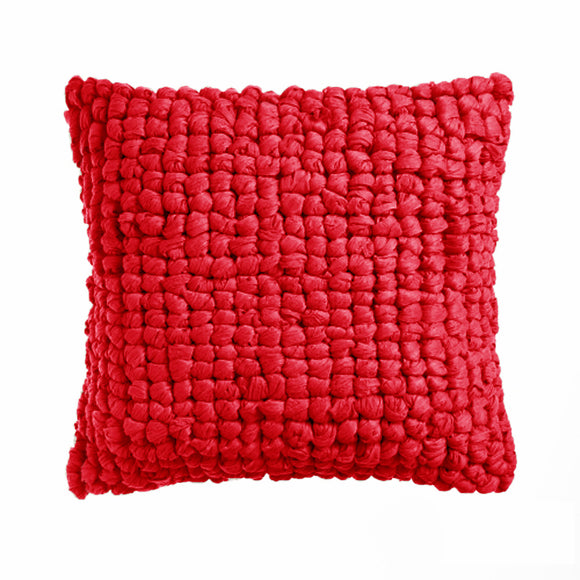 NNEDSZ Shoreham Appliqued Filled Cushion - Red