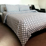 NNEDSZ Mia White 100% Cotton Quilt Cover Set Queen