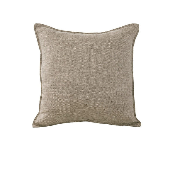 NNEDSZ Jason Linen Look Square Filled Cushion 44 x 44 + 1 cm Sand