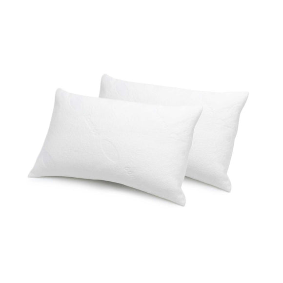 NNEDSZ Jason Twin Pack of Bamboo Blend Standard Pillow Protectors 48 x 73 cm