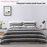 NNEDSZ Jason Brighton Charcoal Quilt Cover Set Double