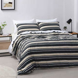 NNEDSZ Jason Brighton Charcoal Quilt Cover Set Double