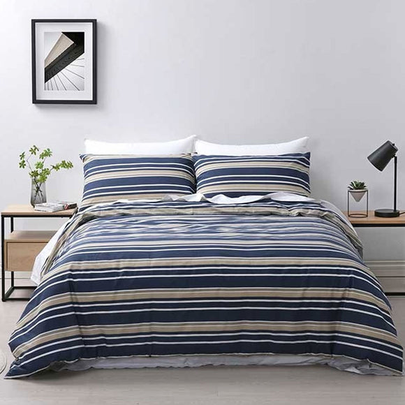 NNEDSZ Jason Brighton Midnight Blue Quilt Cover Set Double