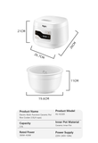 NNEDSZ Kylin Electric Multi-Function 4 Cups Ceramic Pot Rice Cooker 2L White AU-K1020