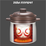 NNEDSZ Kylin Electric Purple Clay Pot Slow Cooker 5L - K2021